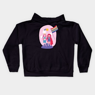 LOVE WINS Kids Hoodie